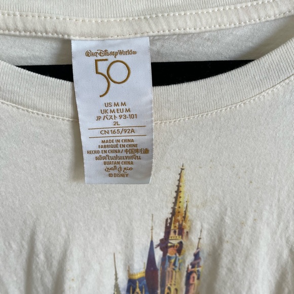 Walt Disney World 50th Anniversary Oversized Crop Top, Size Medium - Picture 3 of 10